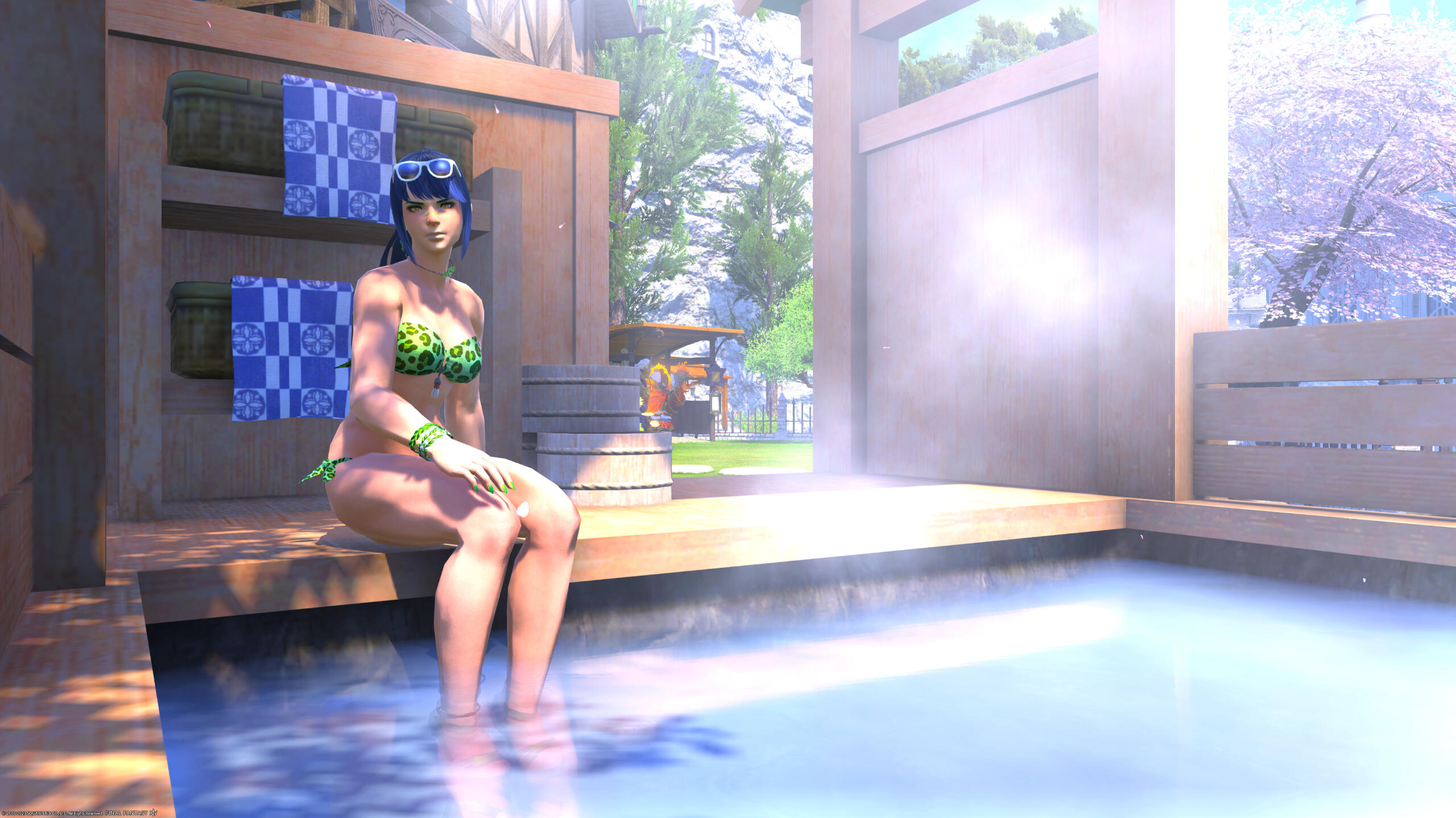 Outside the FC house - the steam always makes these difficult!